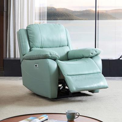  Modern single leather recliner sofa