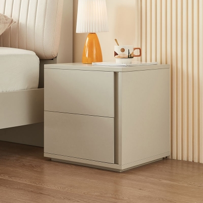 White Color Bedside Table