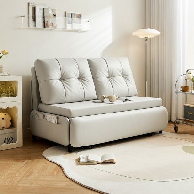 Leather Foldable Sofa Bed