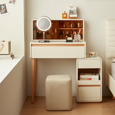 White Color Retractable dressing table