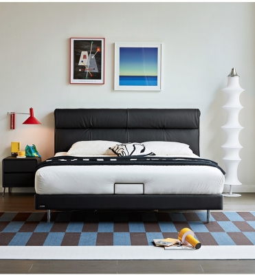 Soft Leather Double Bed