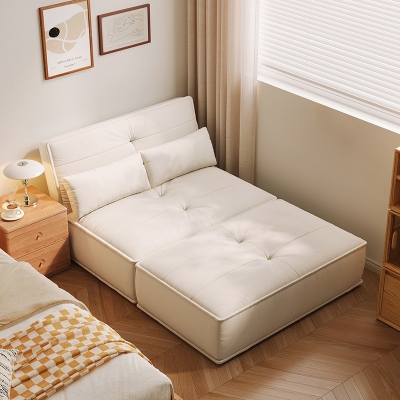 Modern Design White Color Fabric Sofa Bed