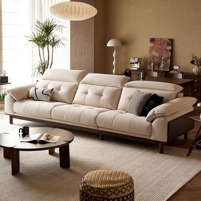 Spacious 3 Seater Fabric Sofa