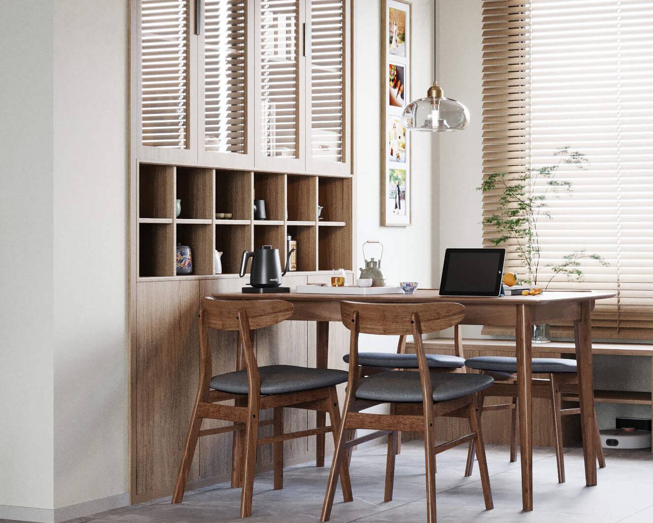 מרחב מגורים אידיאלי שנבנה על ידי LINSY New Chinese Element Furniture